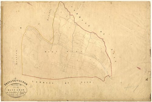 Le Mont Gros. - Plan de section, H1