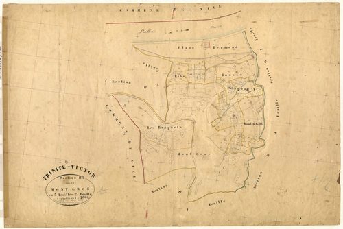 Le Mont Gros. - Plan de section, H2