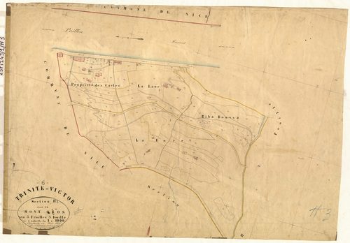 Le Mont Gros. - Plan de section, H3