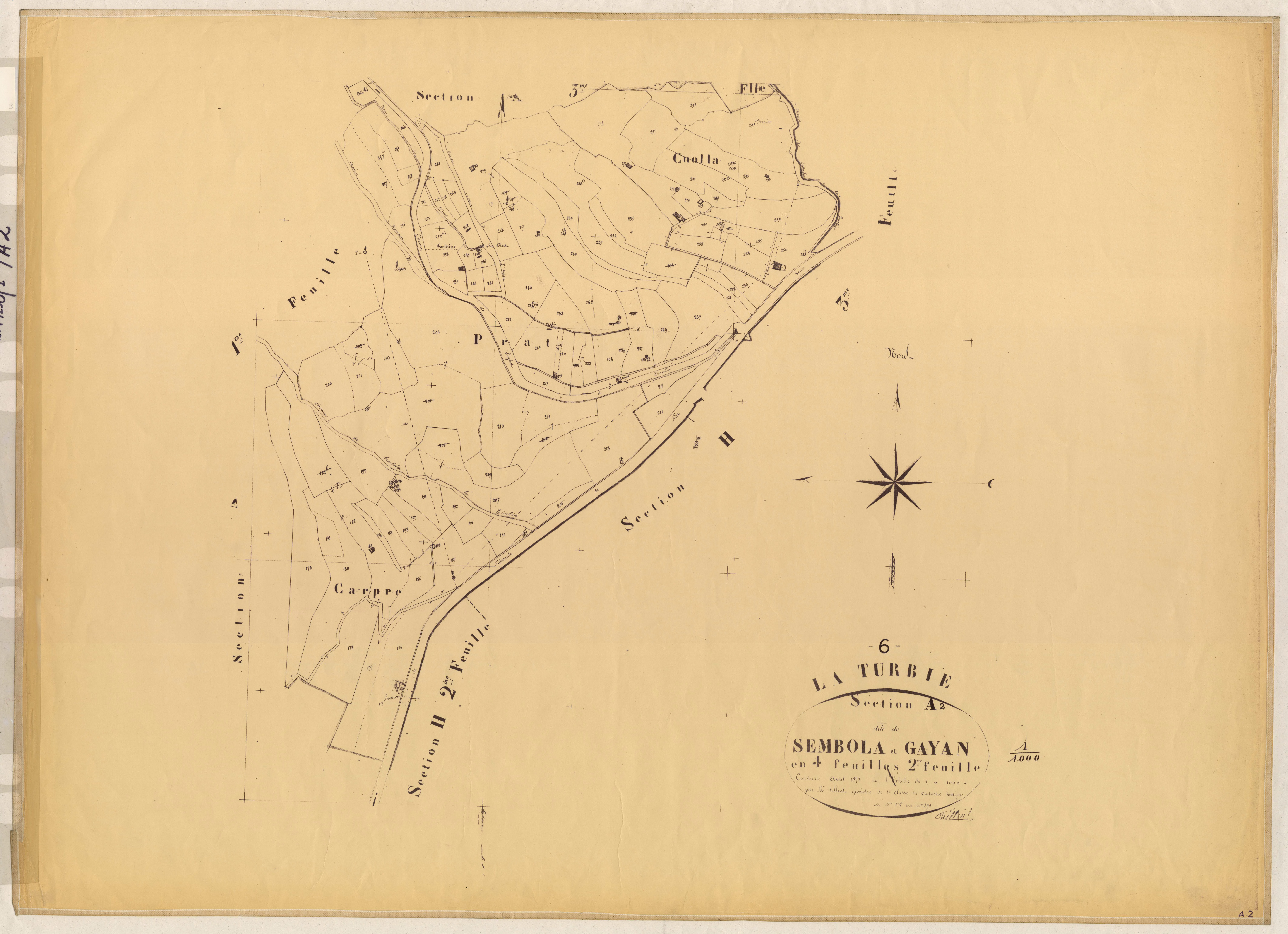 Sembola et Gayan. - Plan de section, A2