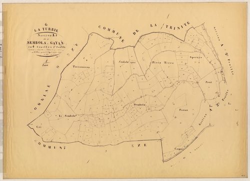 Sembola et Gayan. - Plan de section, A1