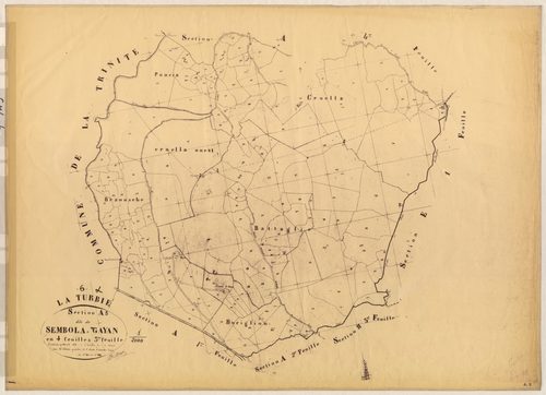 Sembola et Gayan. - Plan de section, A3