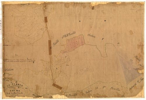 Grima. - Plan de section, E3