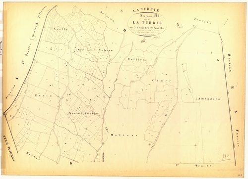 La Turbie. - Plan de section, H2