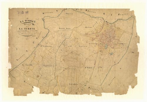 La Turbie. - Plan de section, H3