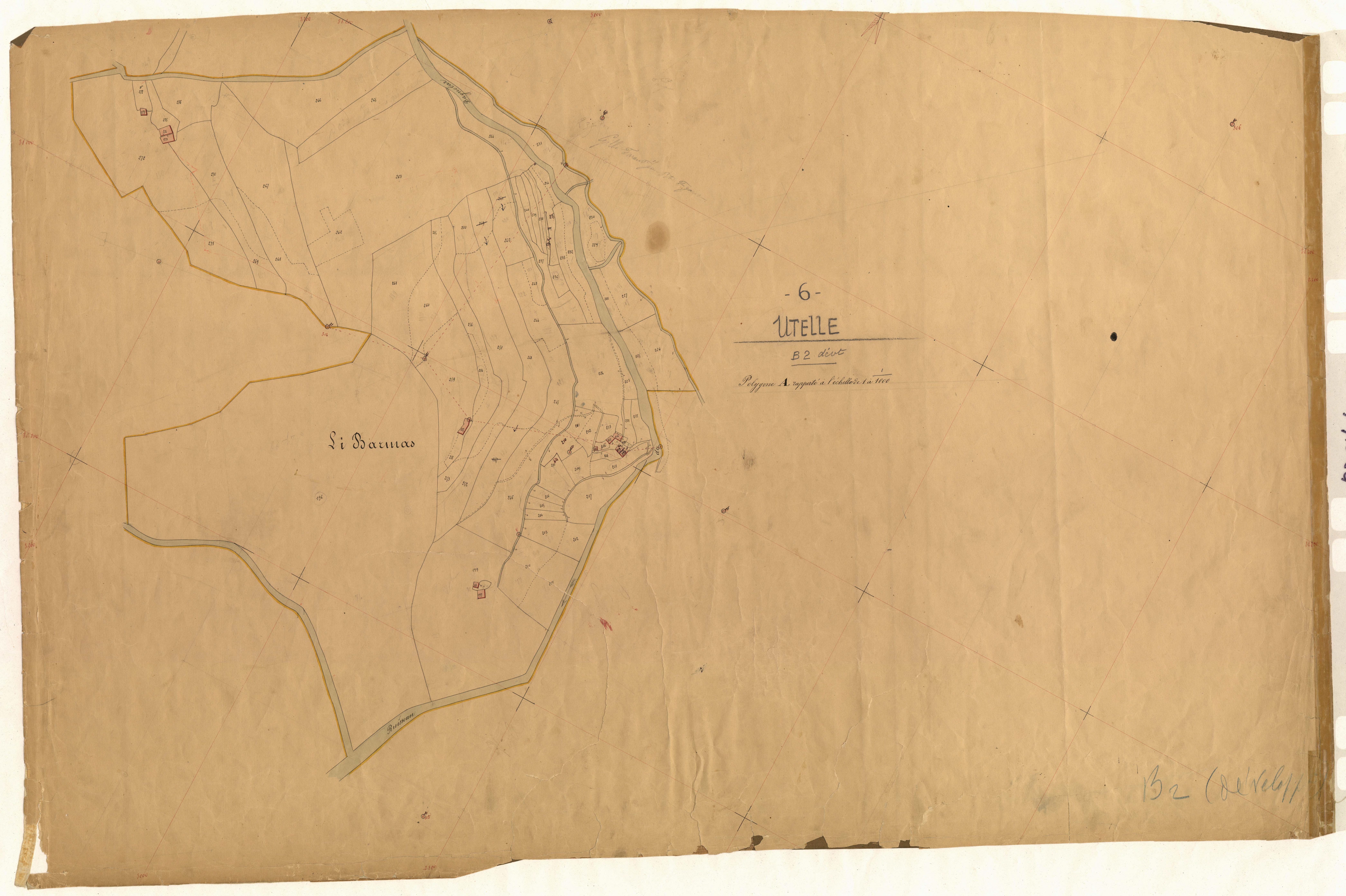 Fournès (développement). - Plan de section, B2(d)