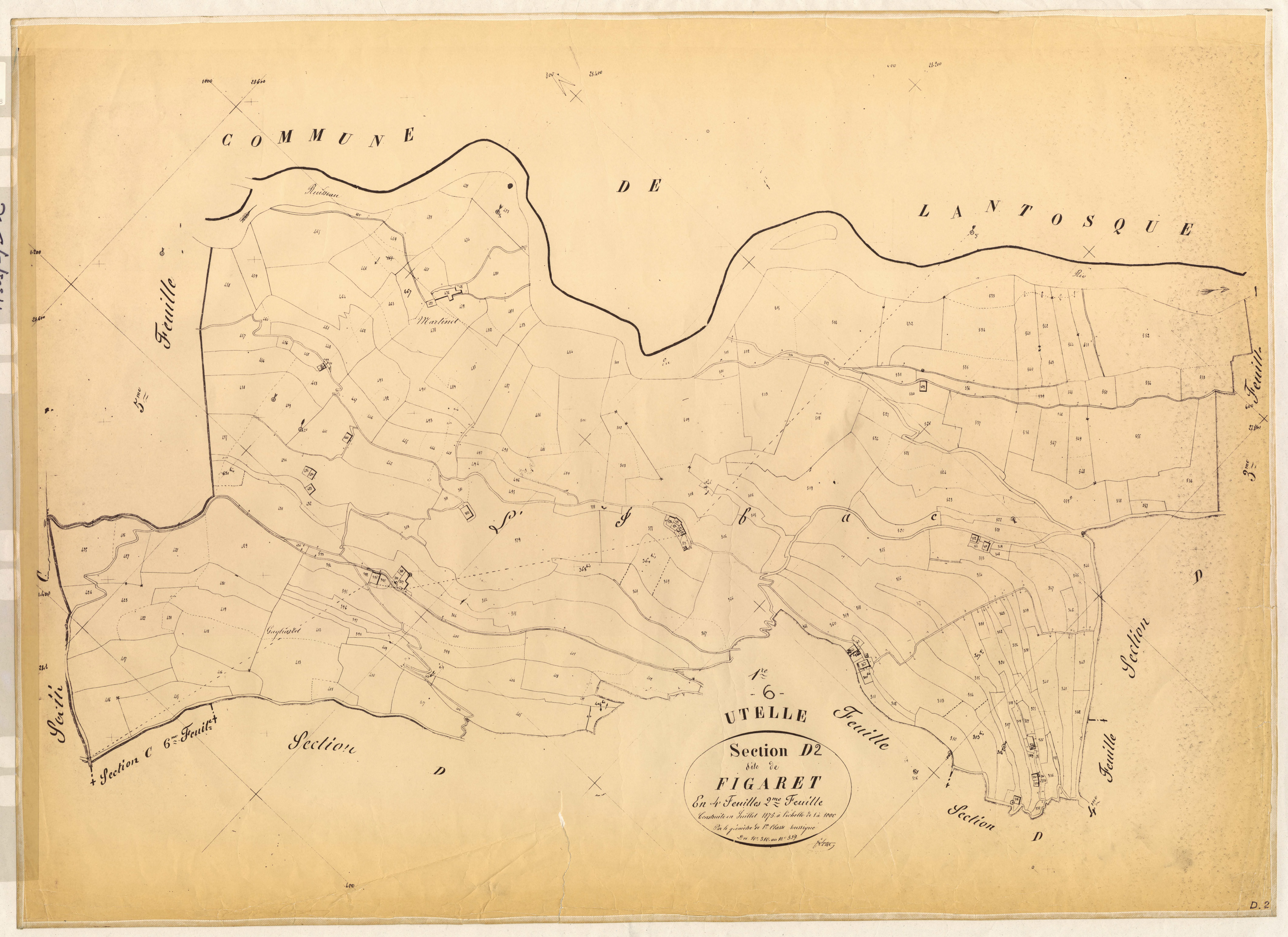 Figaret. - Plan de section, D2