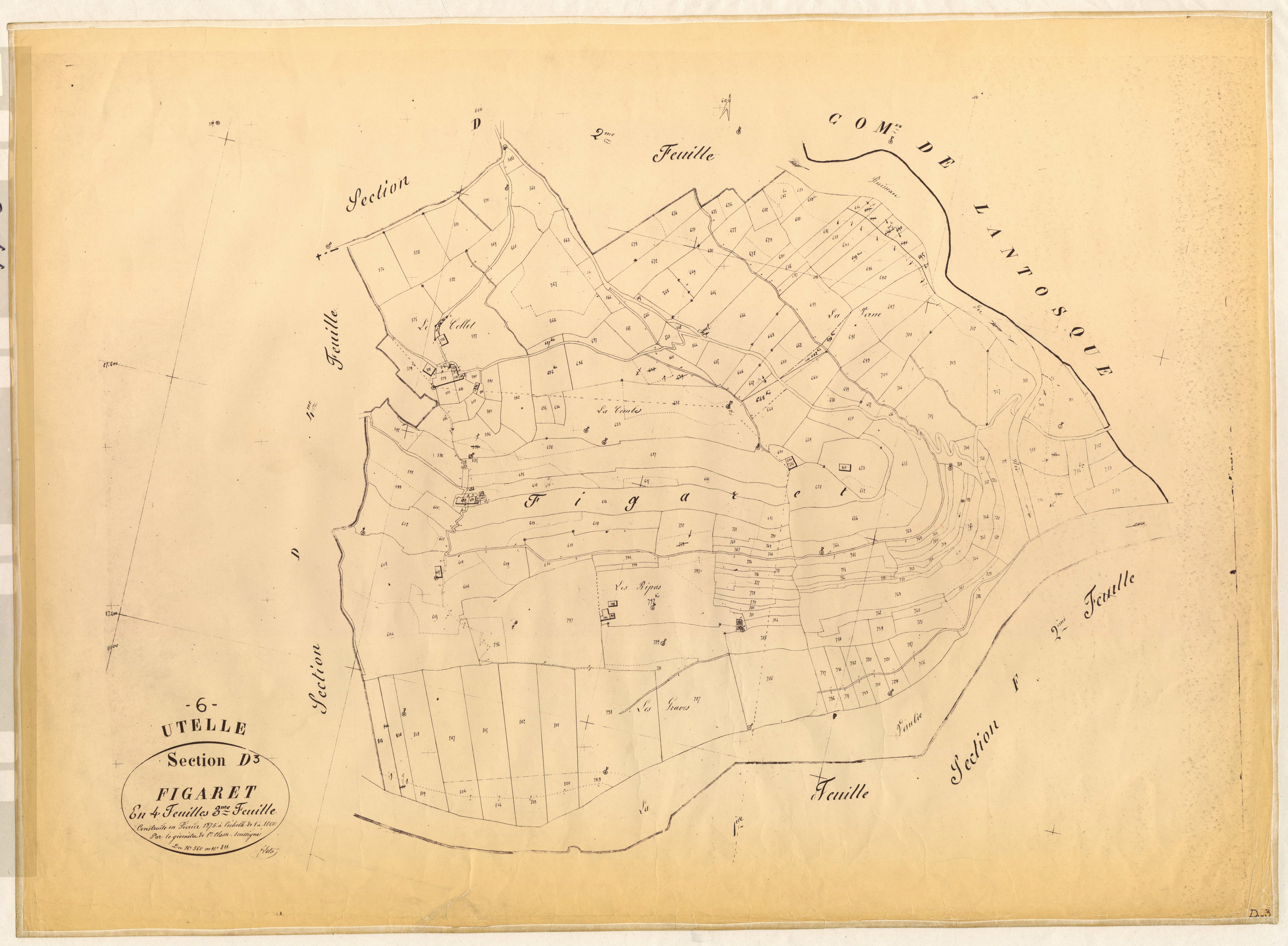 Figaret. - Plan de section, D3