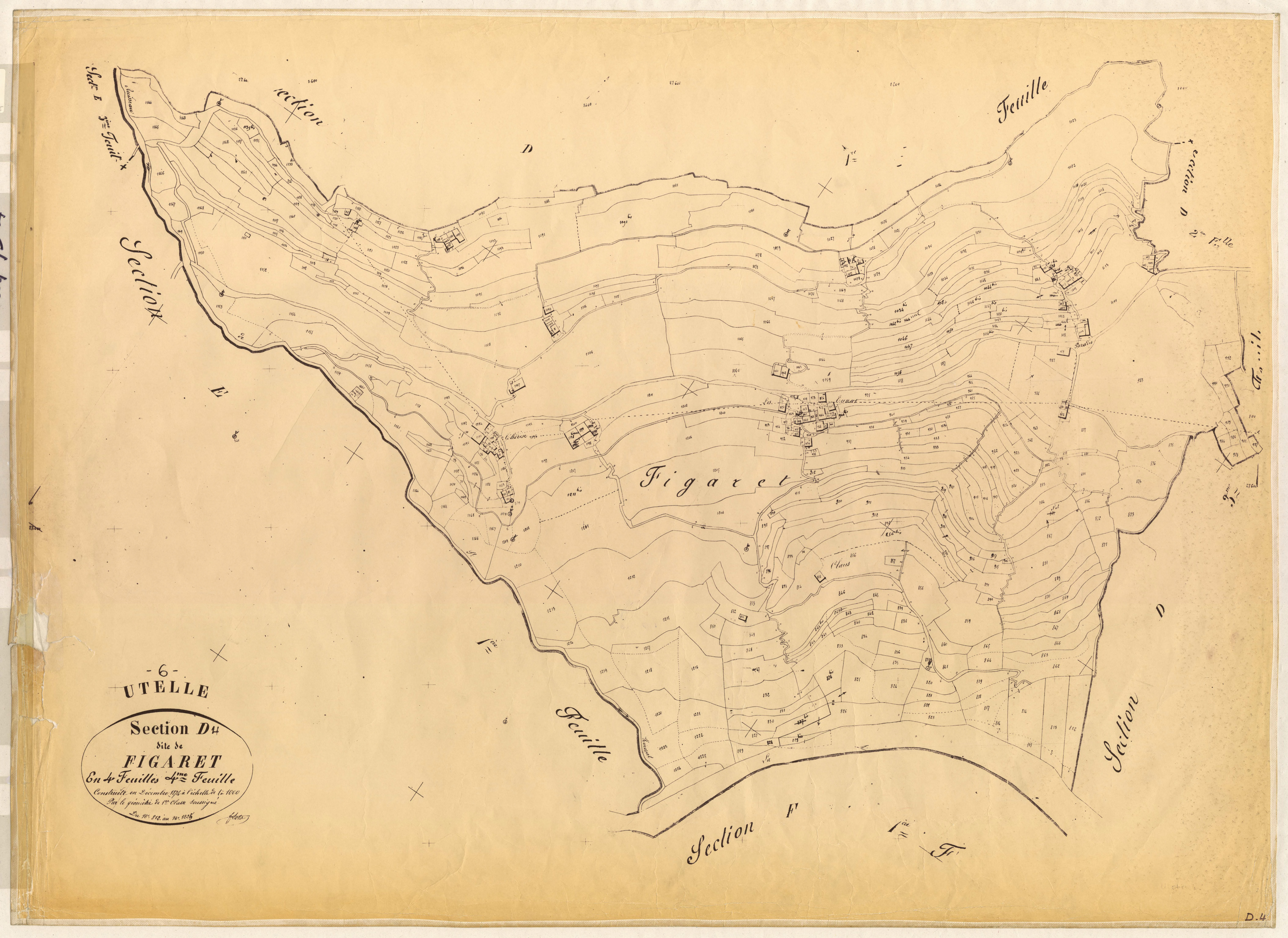 Figaret. - Plan de section, D4