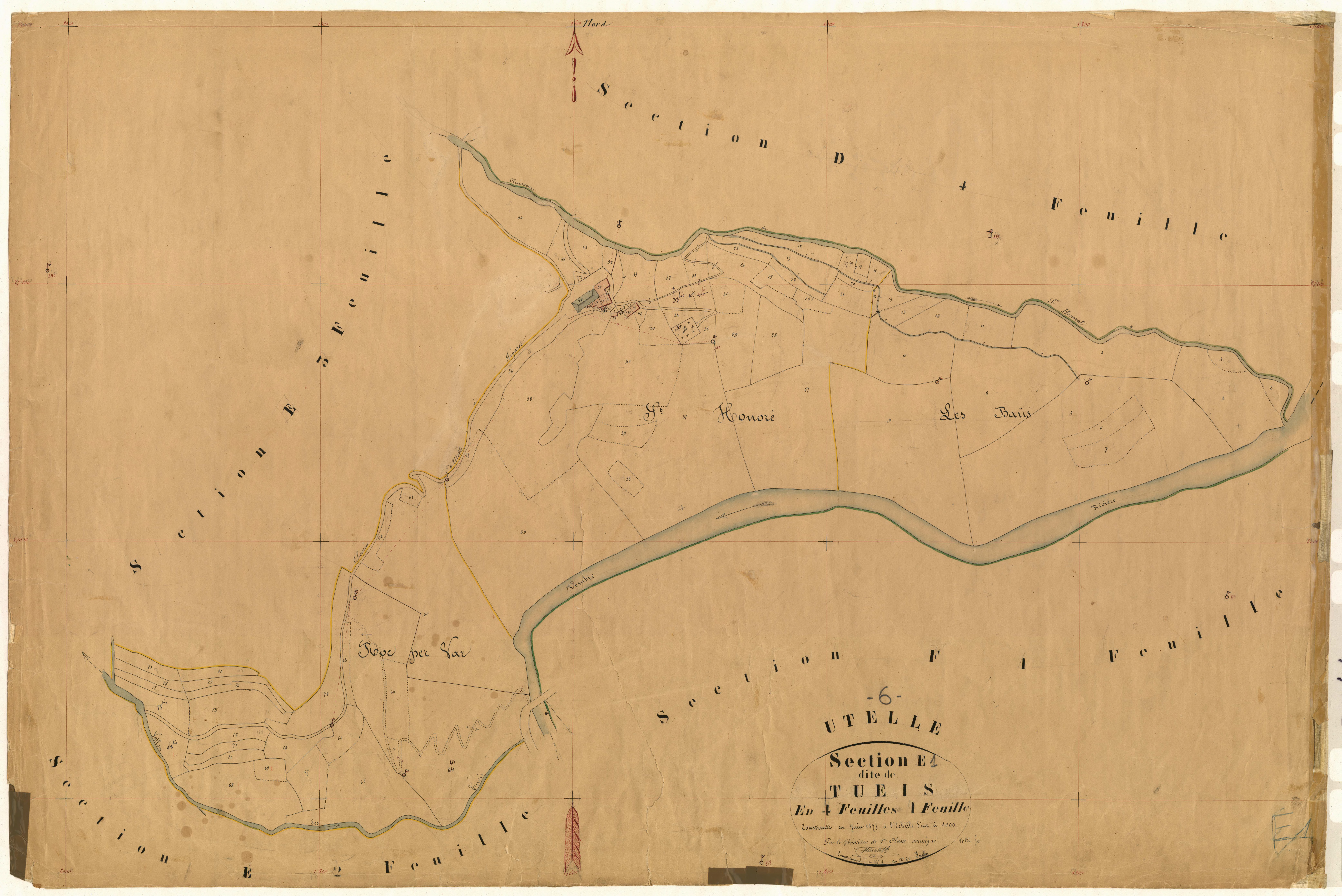 Tueis. - Plan de section, E1