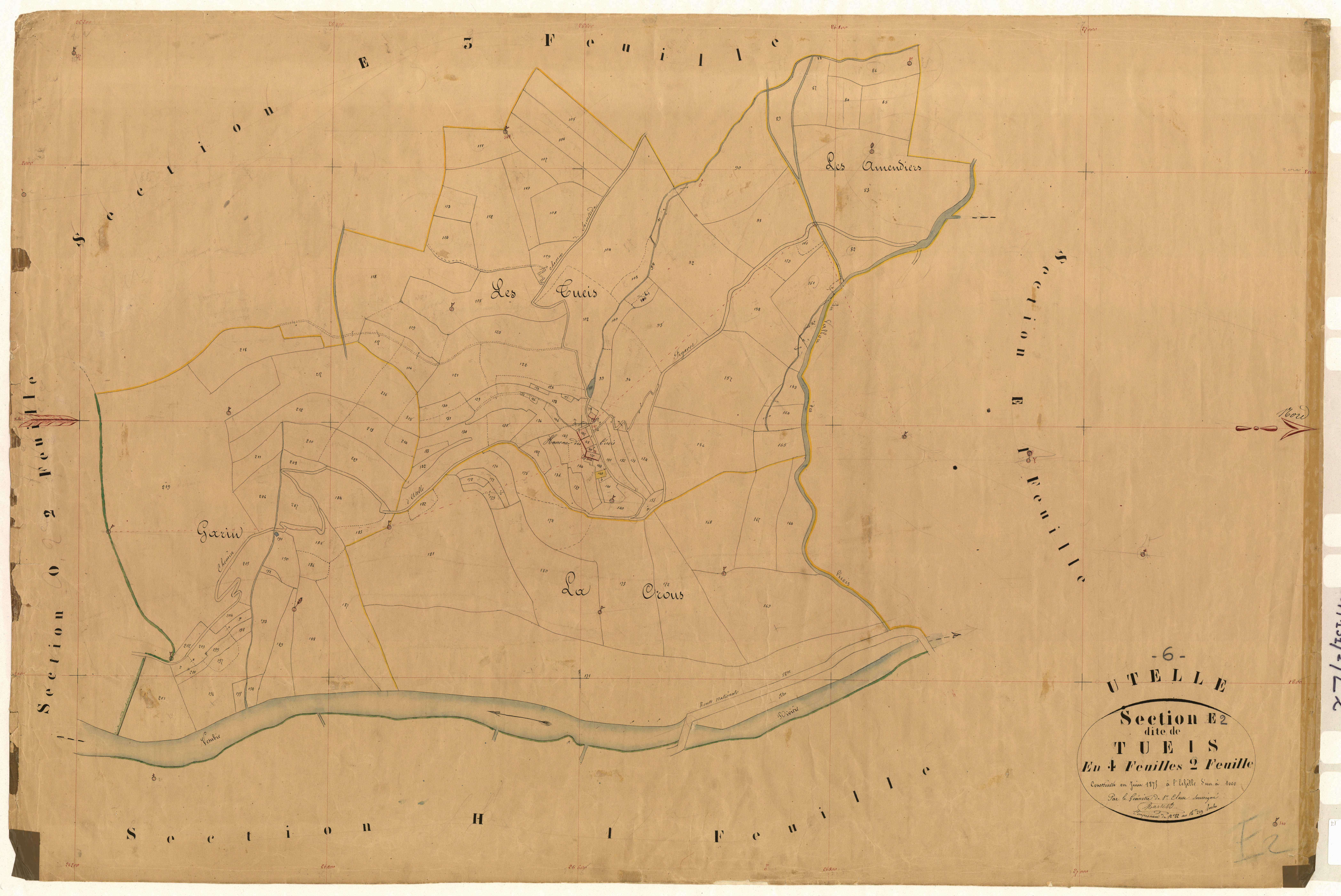 Tueis. - Plan de section, E2