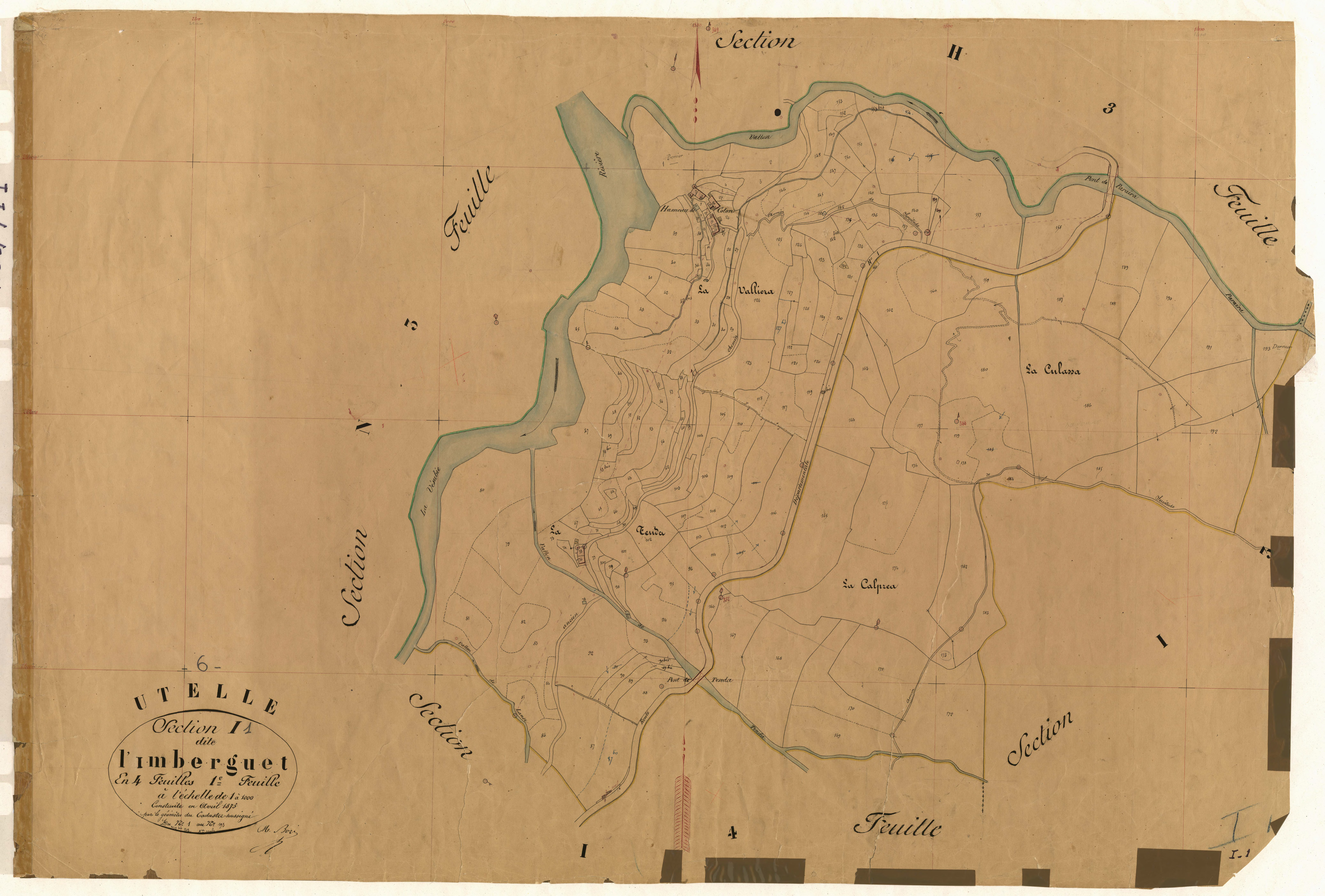 L'Imberguet. - Plan de section, I1