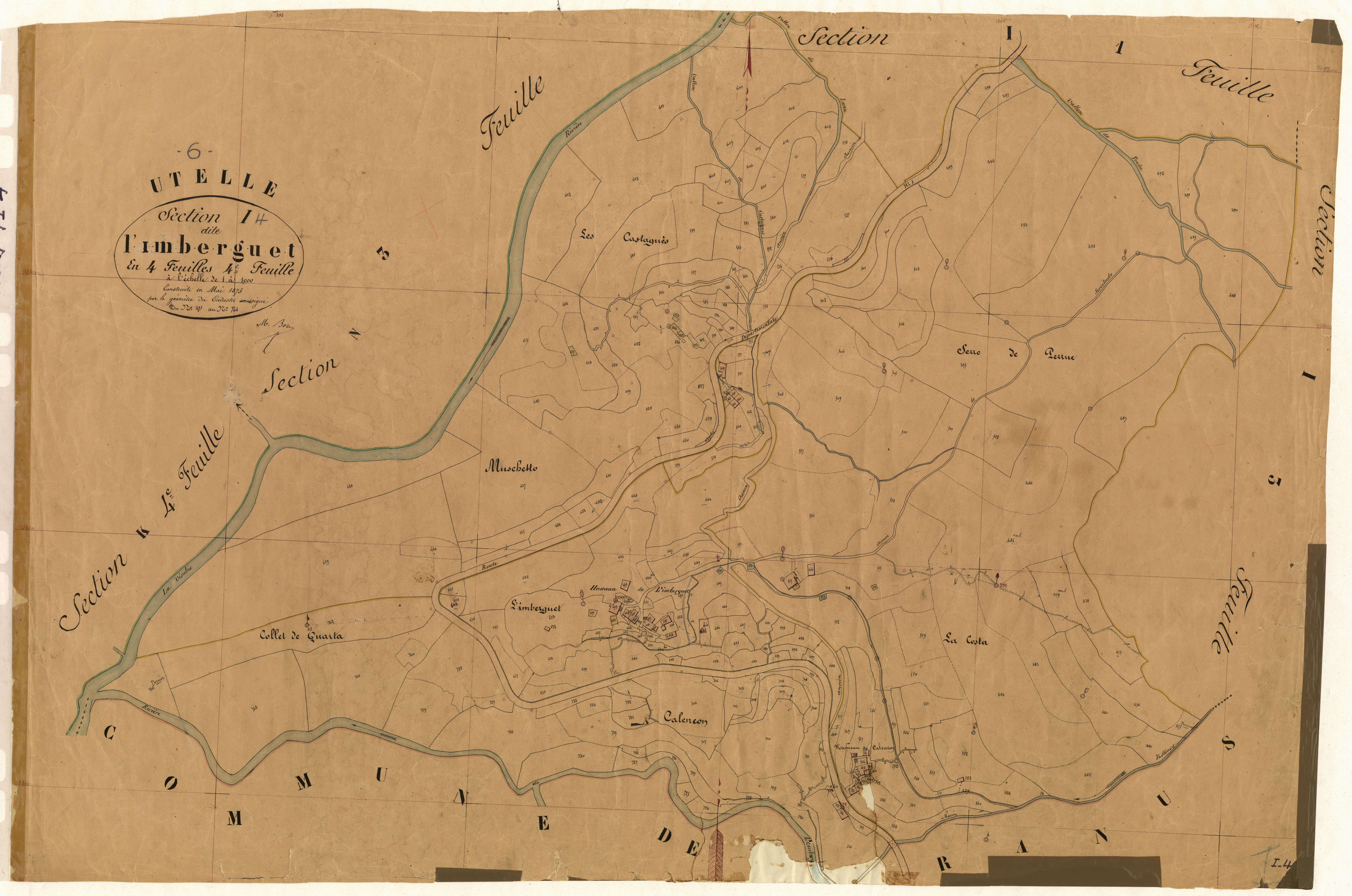 L'Imberguet. - Plan de section, I4