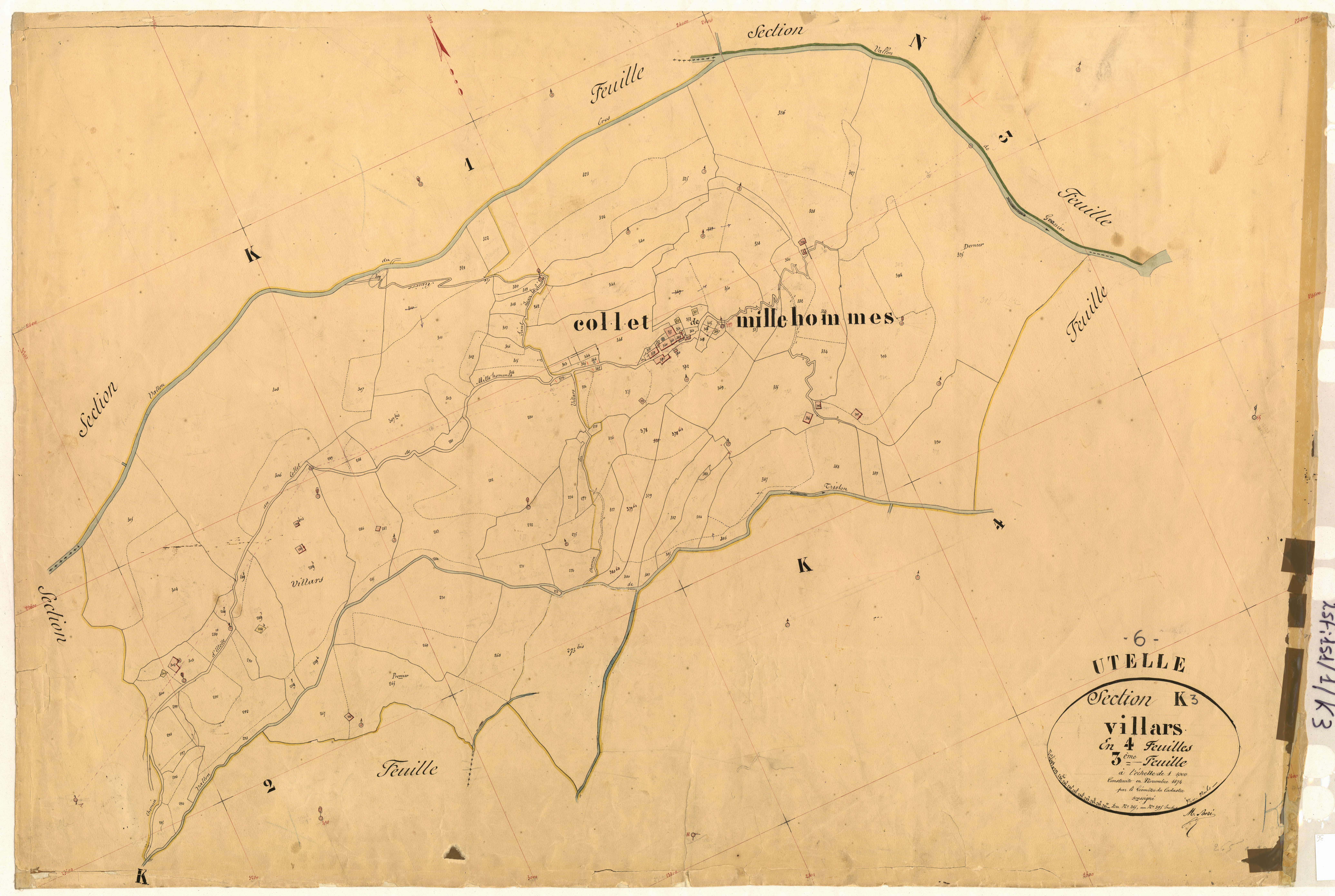 Le Villars. - Plan de section, K3
