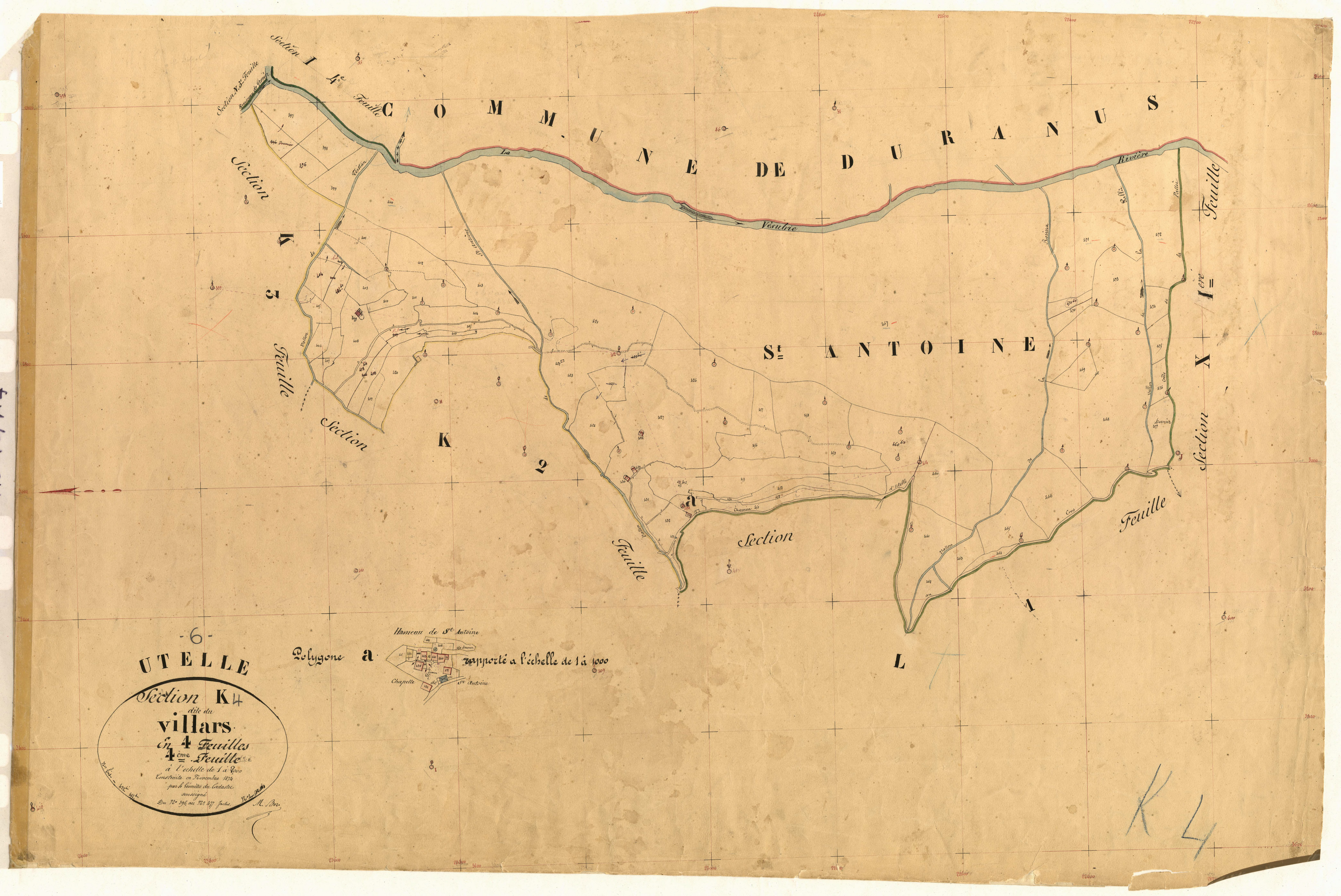 Le Villars. - Plan de section, K4