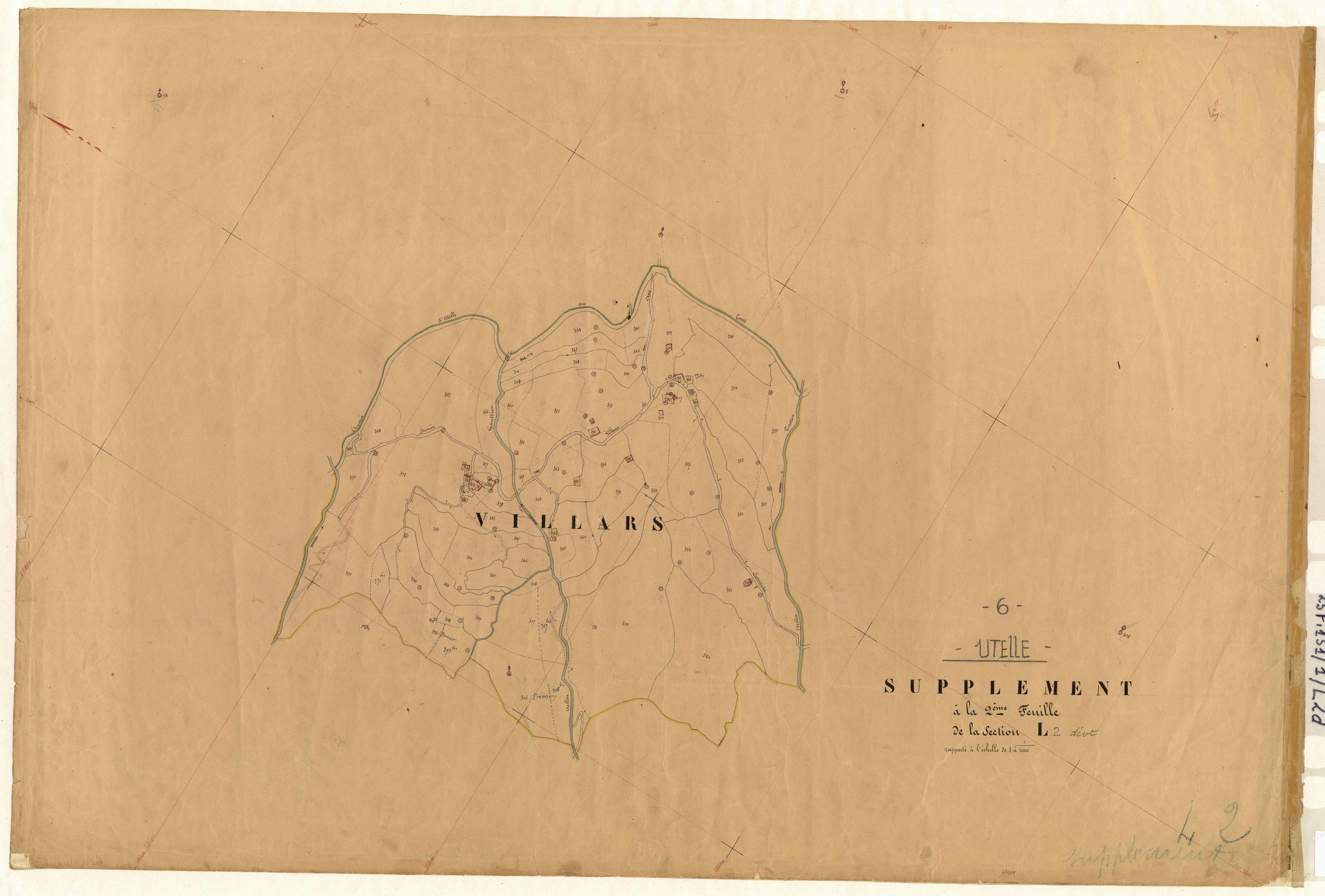 Savels (développement). - Plan de section, L2(d)