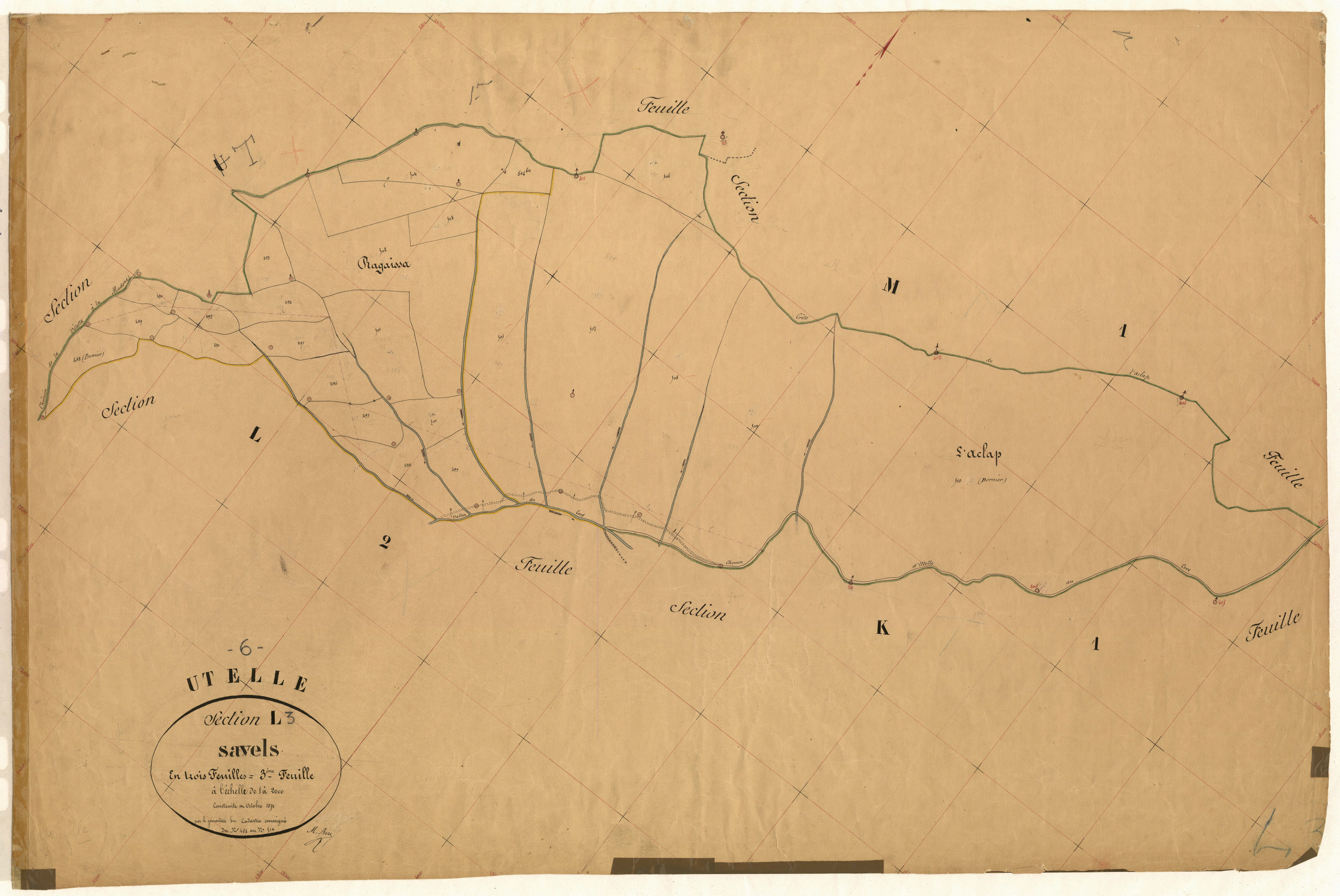Savels. - Plan de section, L3