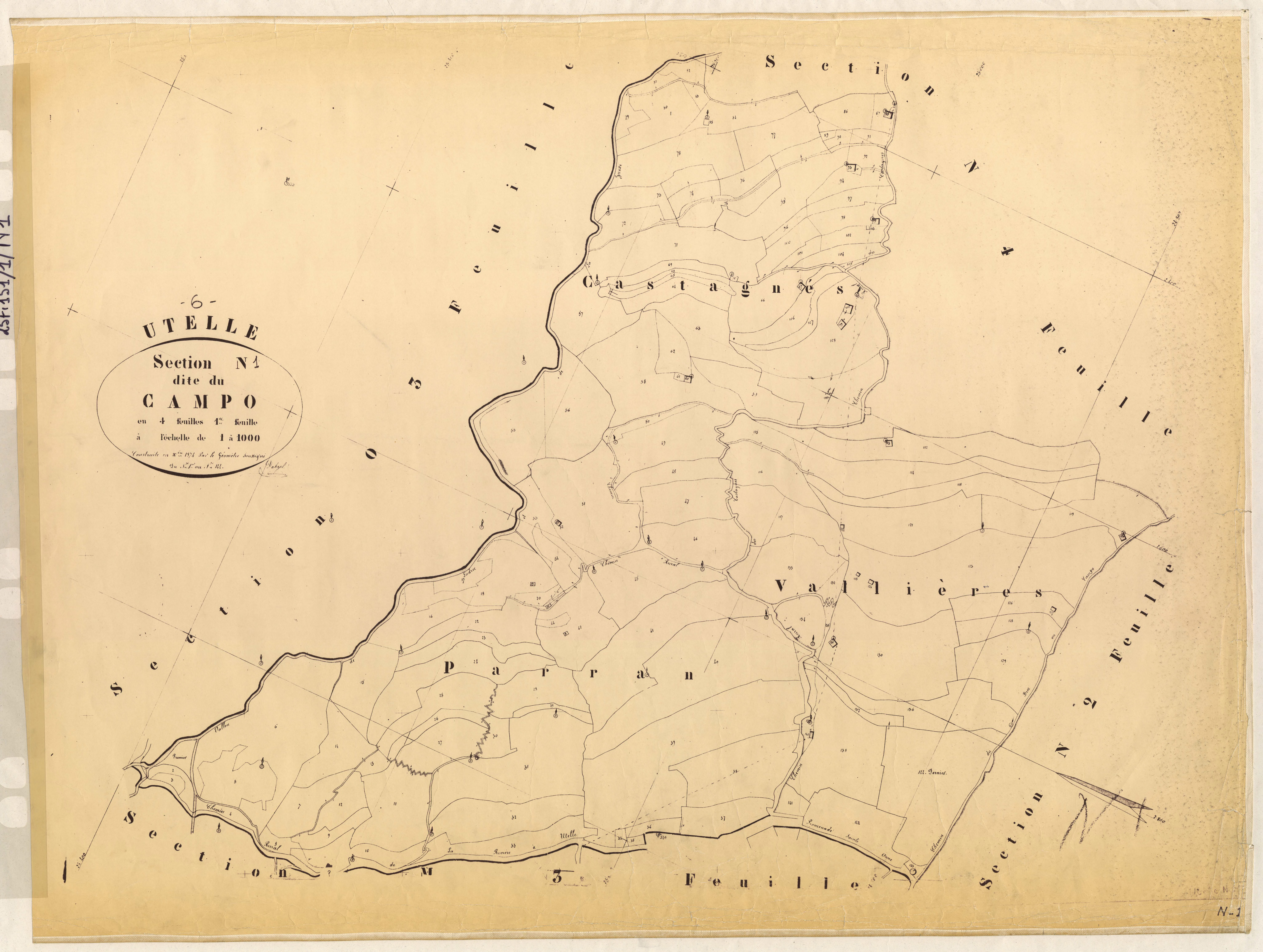 Le Campo. - Plan de section, N1
