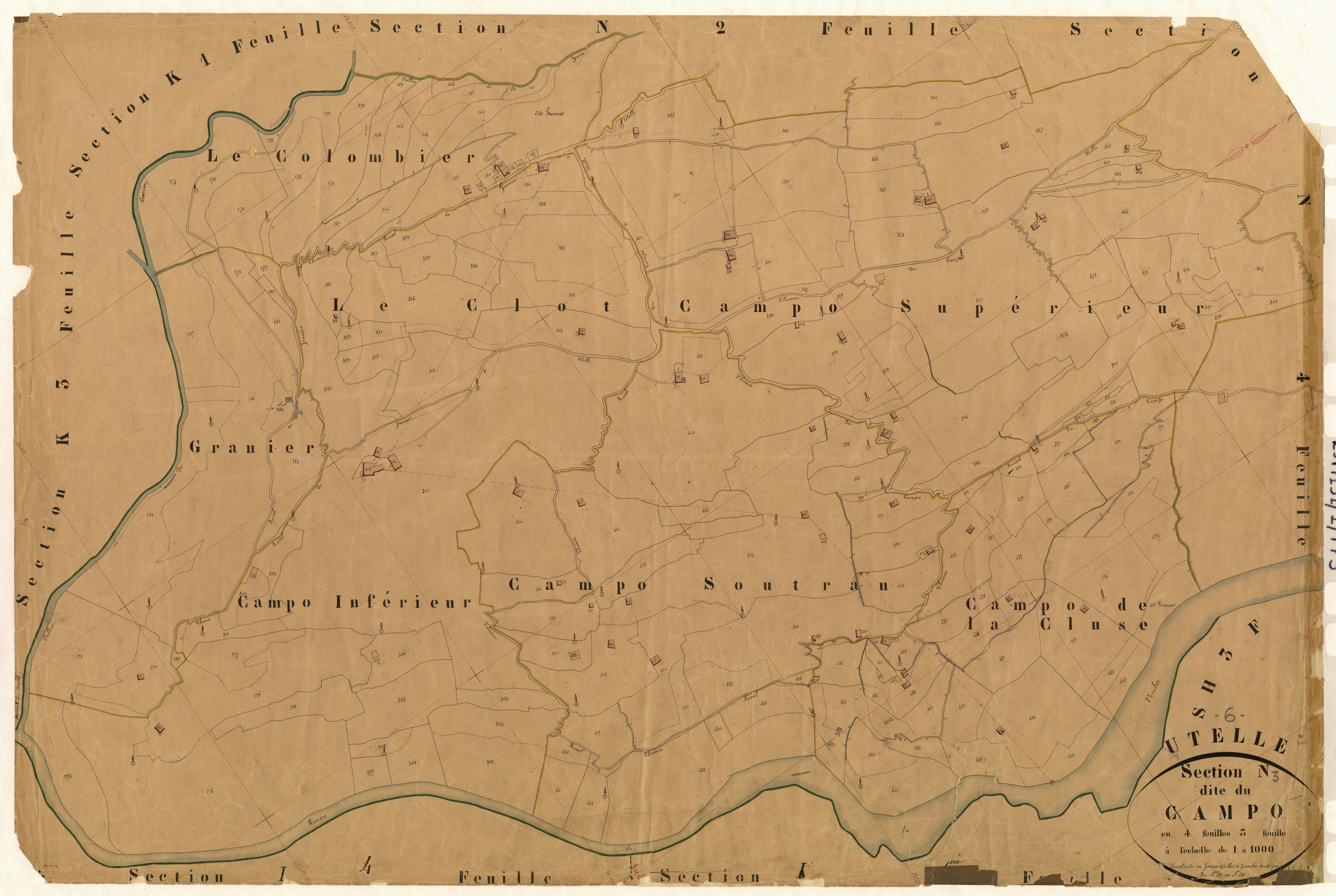 Le Campo. - Plan de section, N3