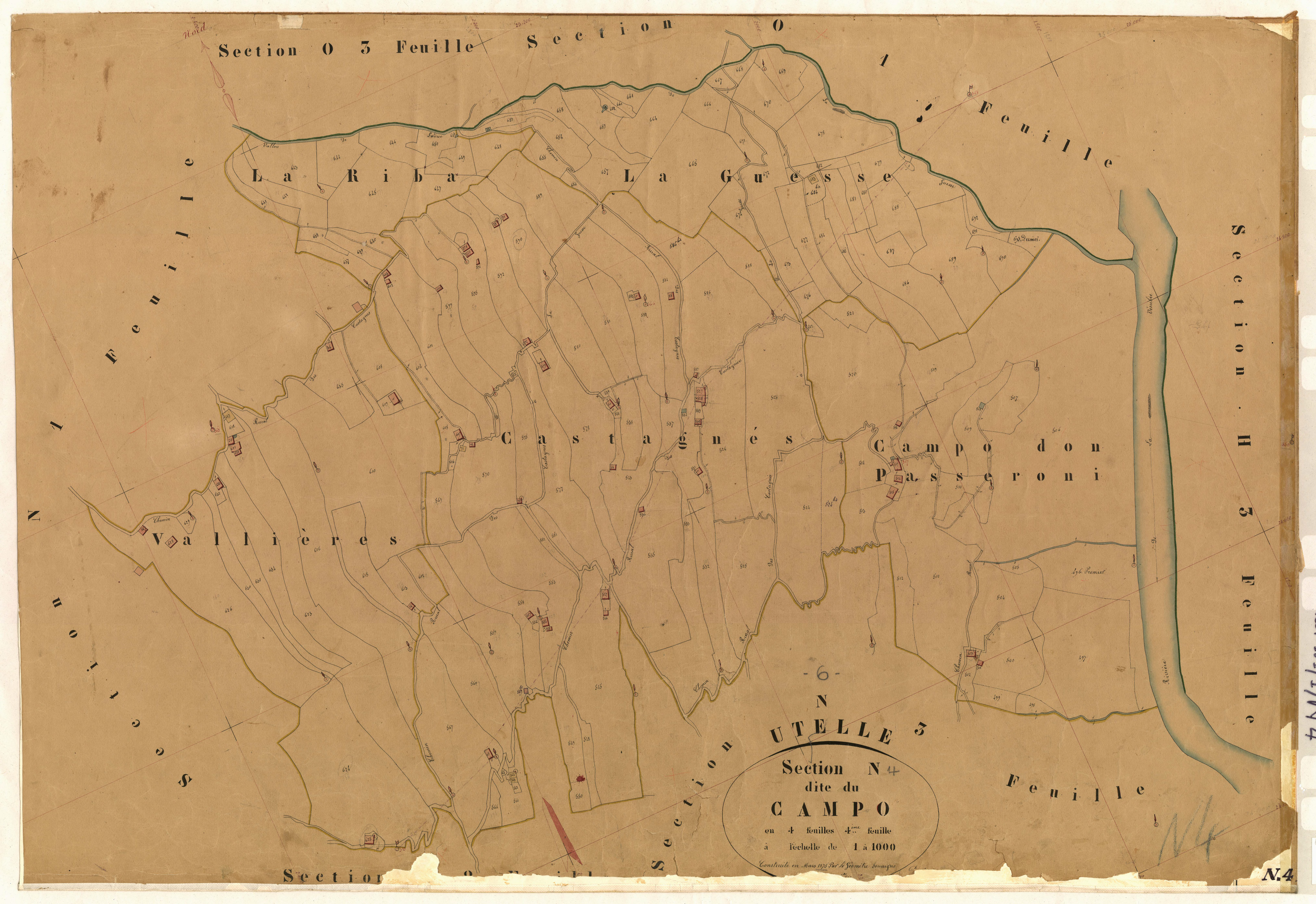 Le Campo. - Plan de section, N4