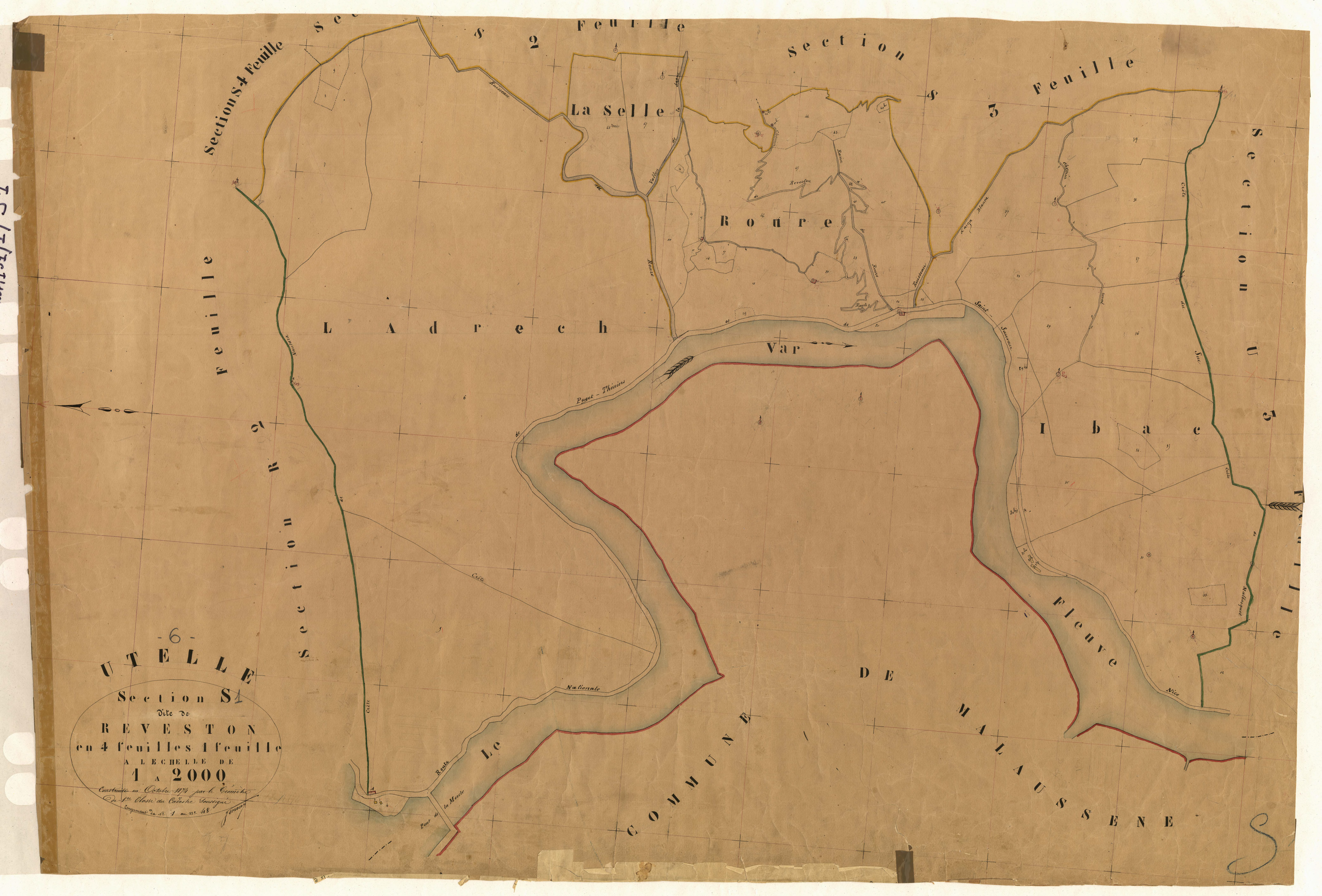 Reveston. - Plan de section, S1
