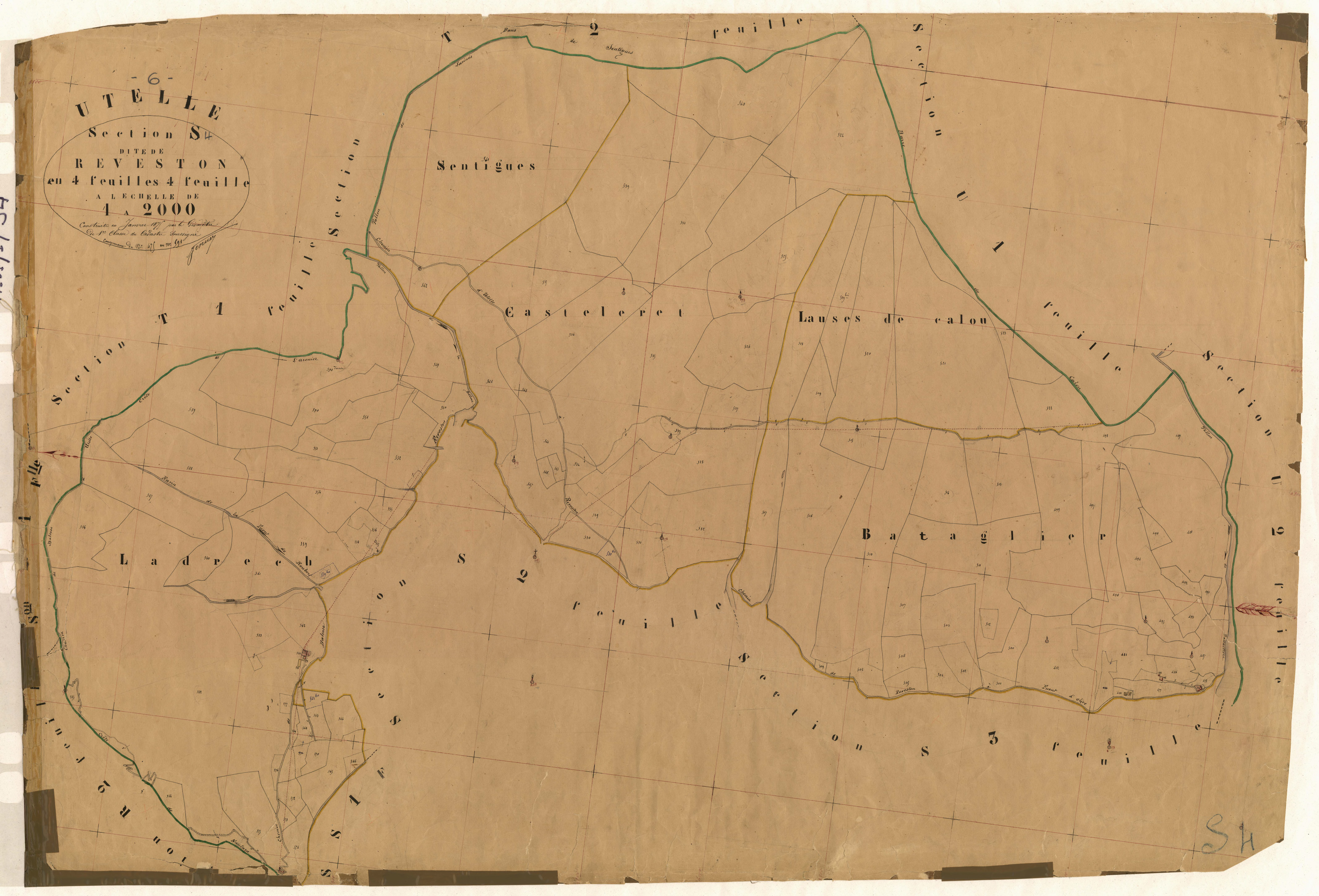 Reveston. - Plan de section, S4