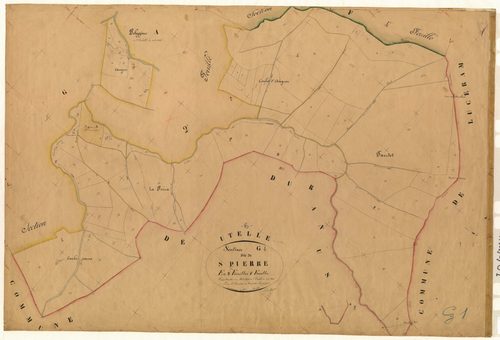 Saint Pierre. - Plan de section, G1