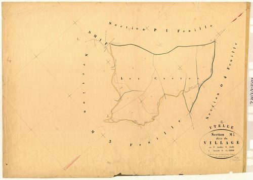 Le Village. - Plan de section, M2
