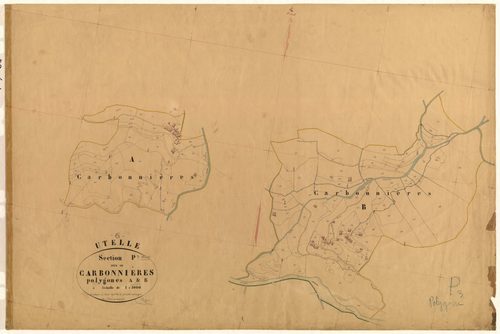 Carbonnières (développement). - Plan de section, P3(d)