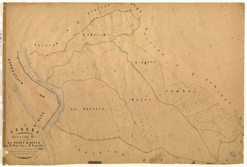 La Fuont d'Olive. - Plan de section, U3