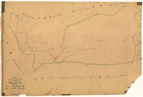 La Villette. - Plan de section, V5