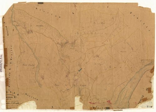 Serre de la Trinité. - Plan de section, X2