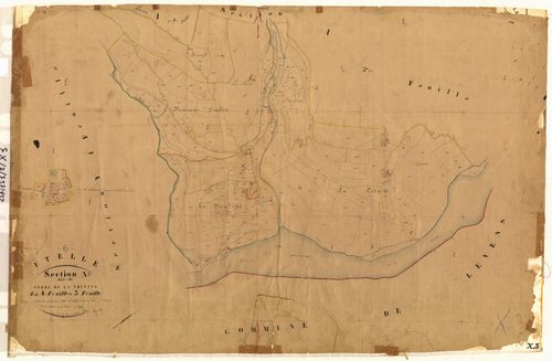 Serre de la Trinité. - Plan de section, X3