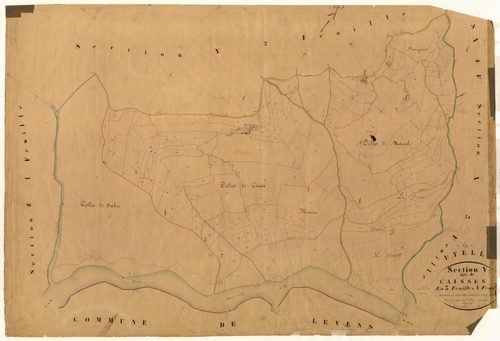 Caisses. - Plan de section, Y1