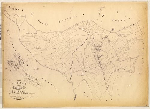 Caisses. - Plan de section, Y3
