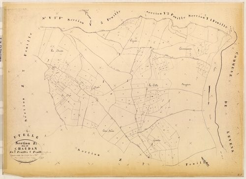 Chaudan. - Plan de section, Z1