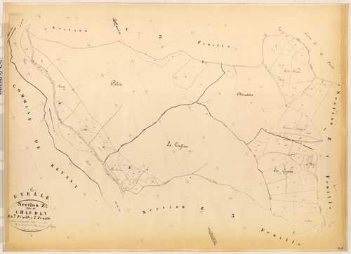 Chaudan. - Plan de section, Z2