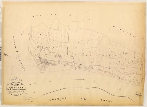 Chaudan. - Plan de section, Z5