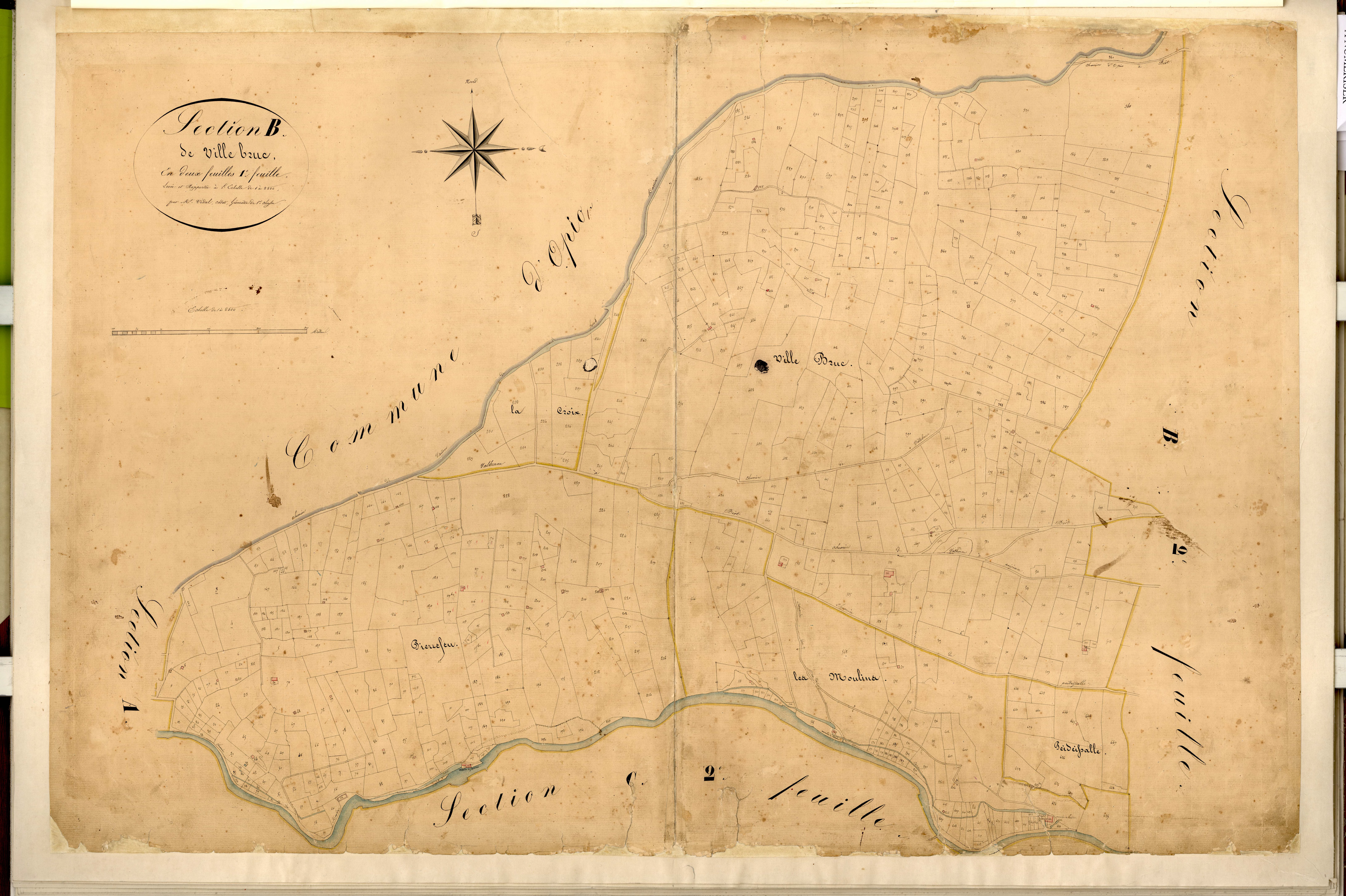 Villebruc, Villebruc. - Plan de section, B1