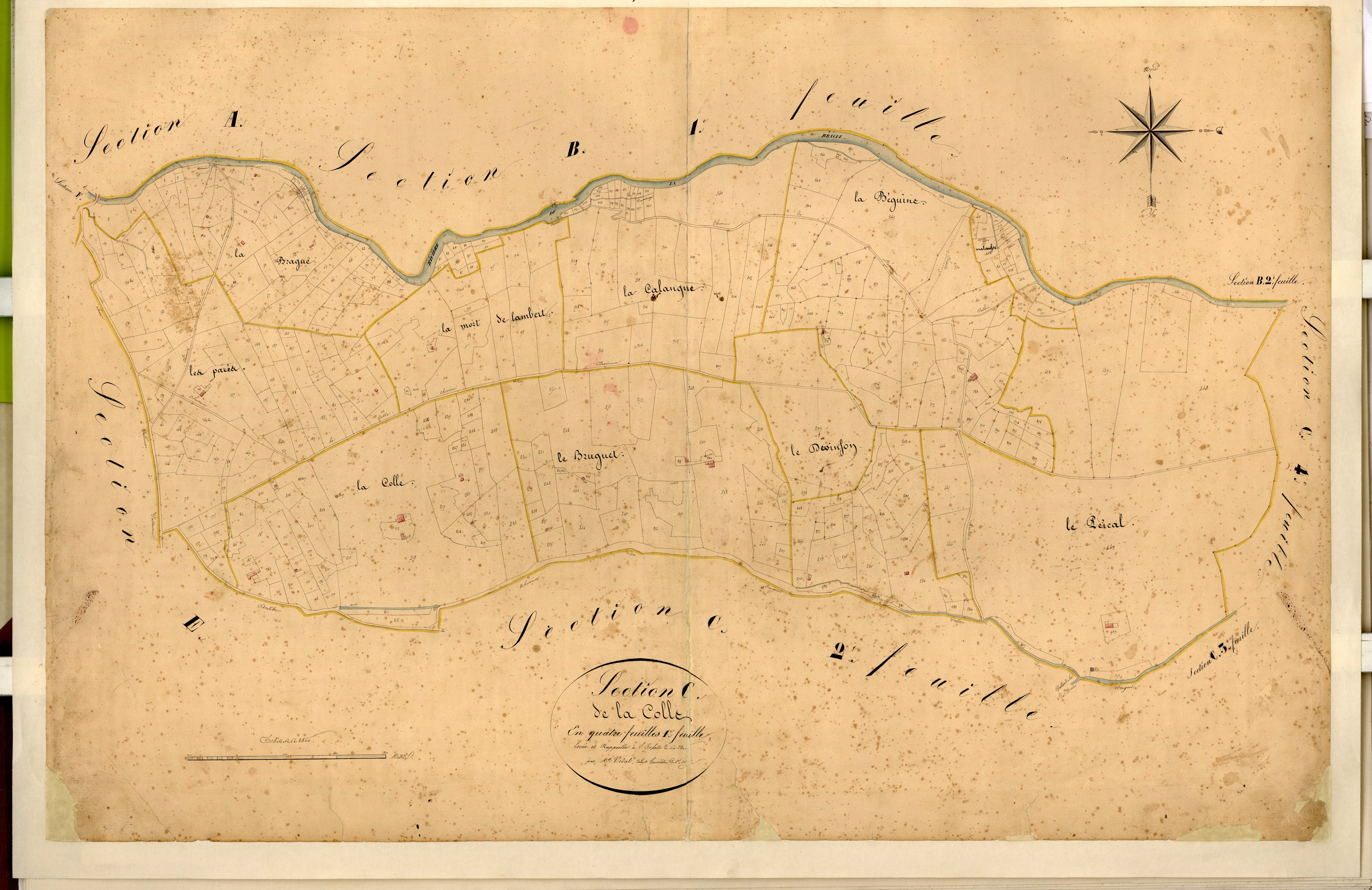 La Colle, la Colle. - Plan de section, C1