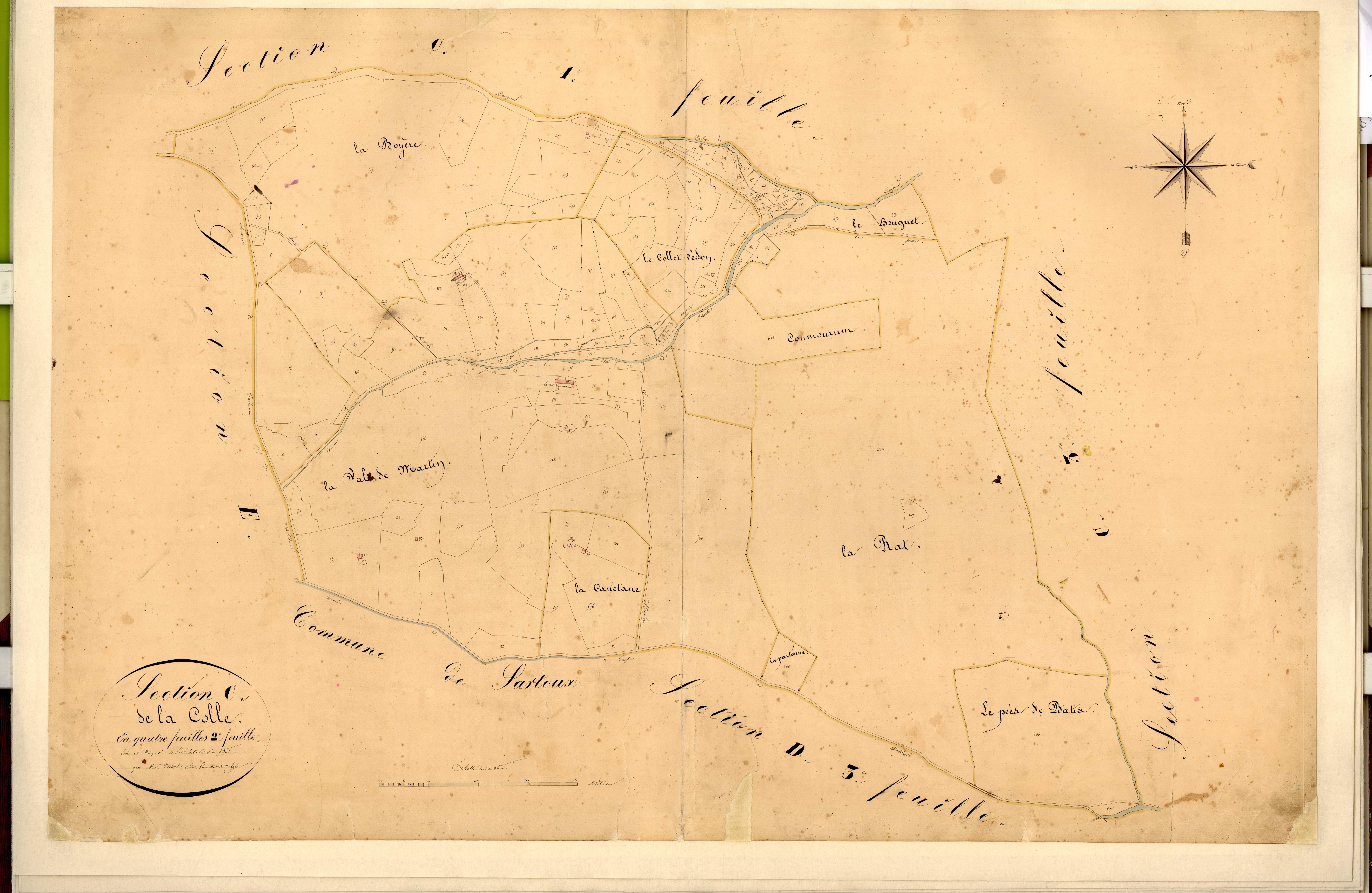 La Colle, Val de Martin. - Plan de section, C2