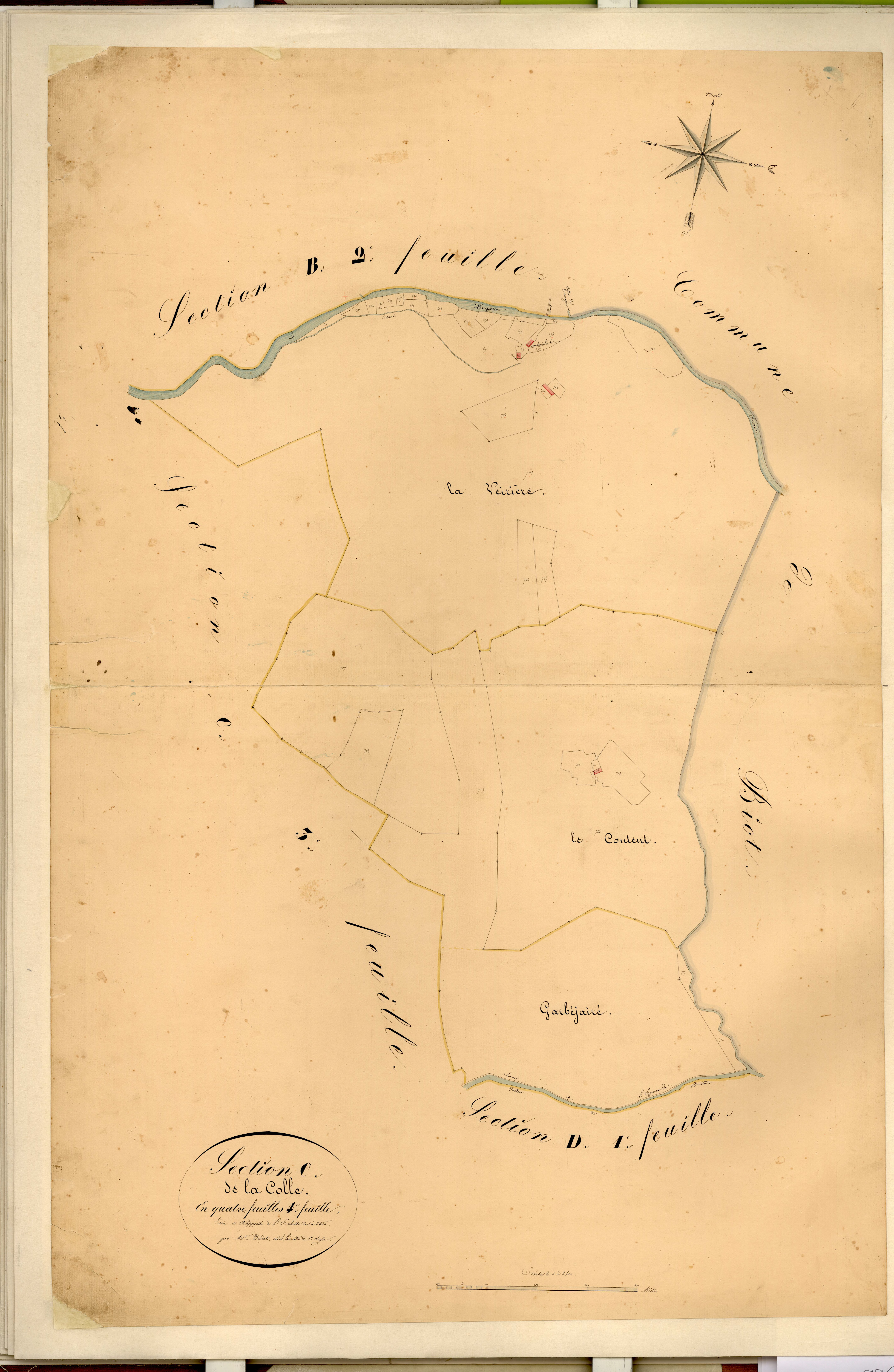 La Colle, la Veirière. - Plan de section, C4