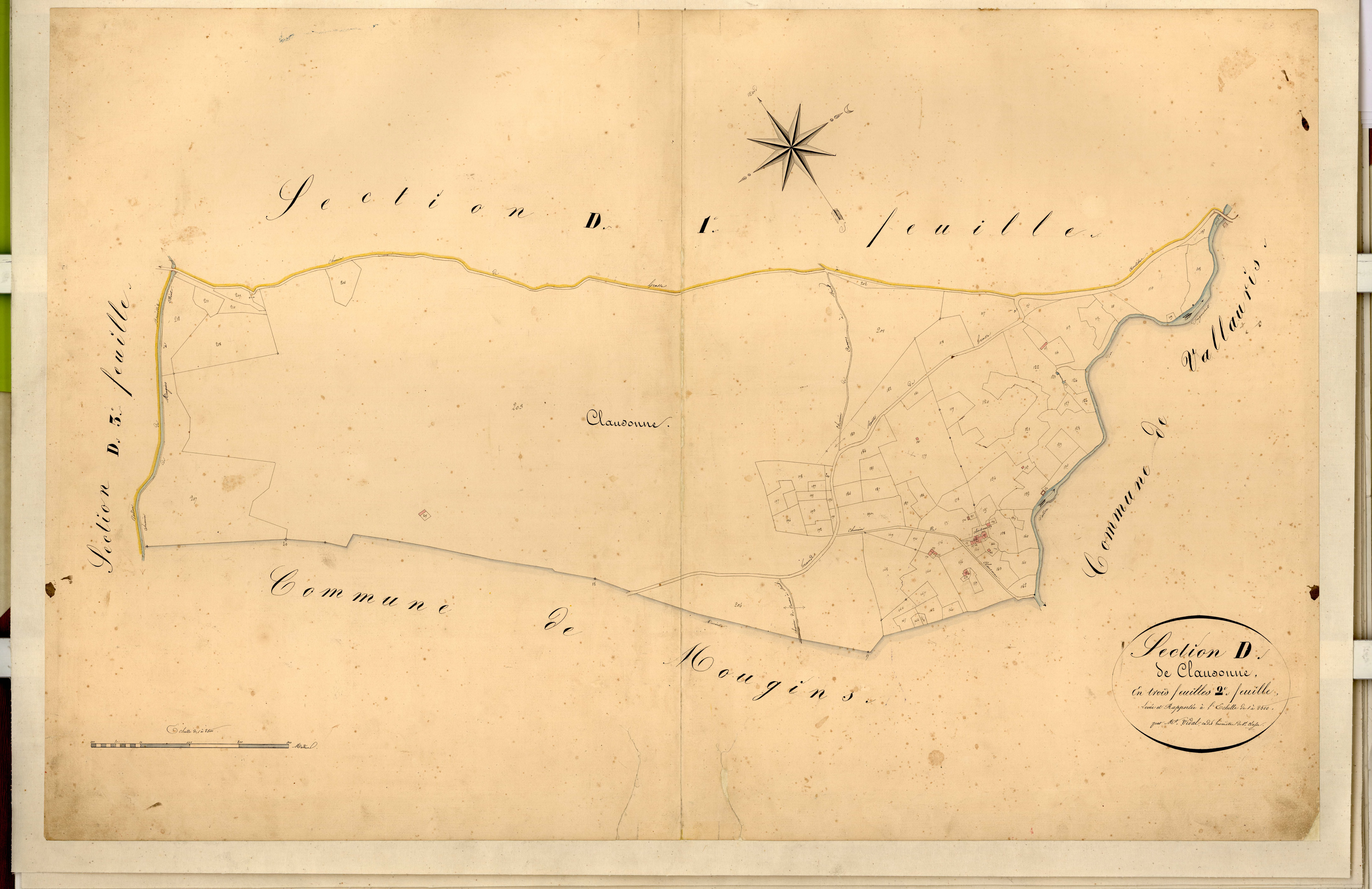 Clausonne, Clausonne. - Plan de section, D2