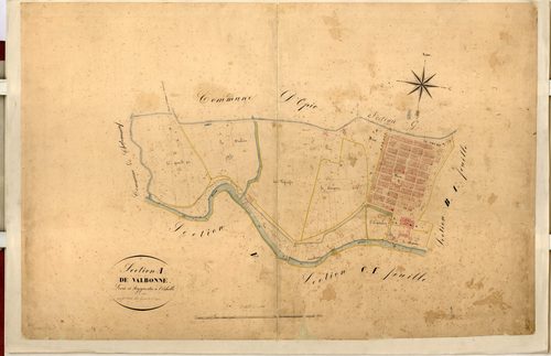 Valbonne. - Plan de section, A