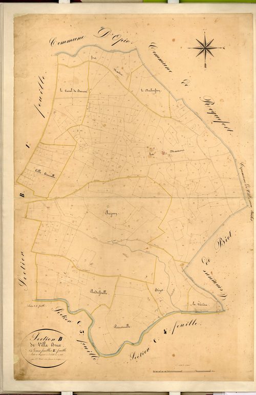 Villebruc, les Macarons. - Plan de section, B2