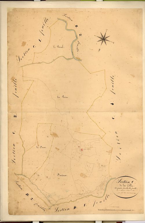 La Colle, Sartoux. - Plan de section, C3