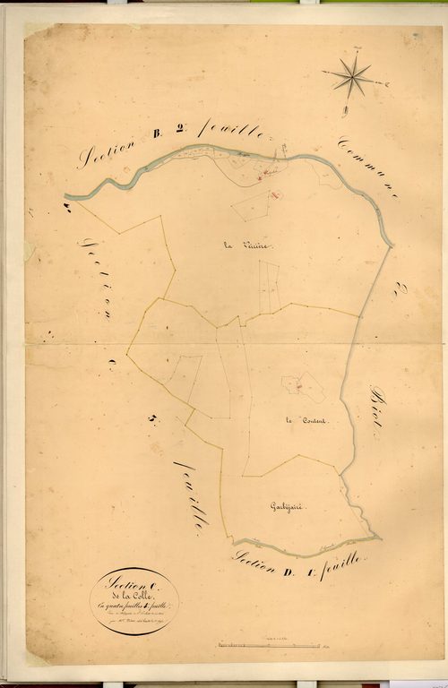 La Colle, la Veirière. - Plan de section, C4