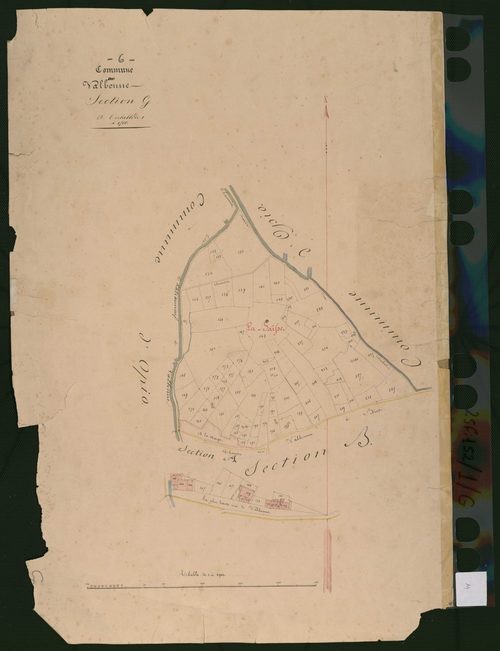 Plan de section, G