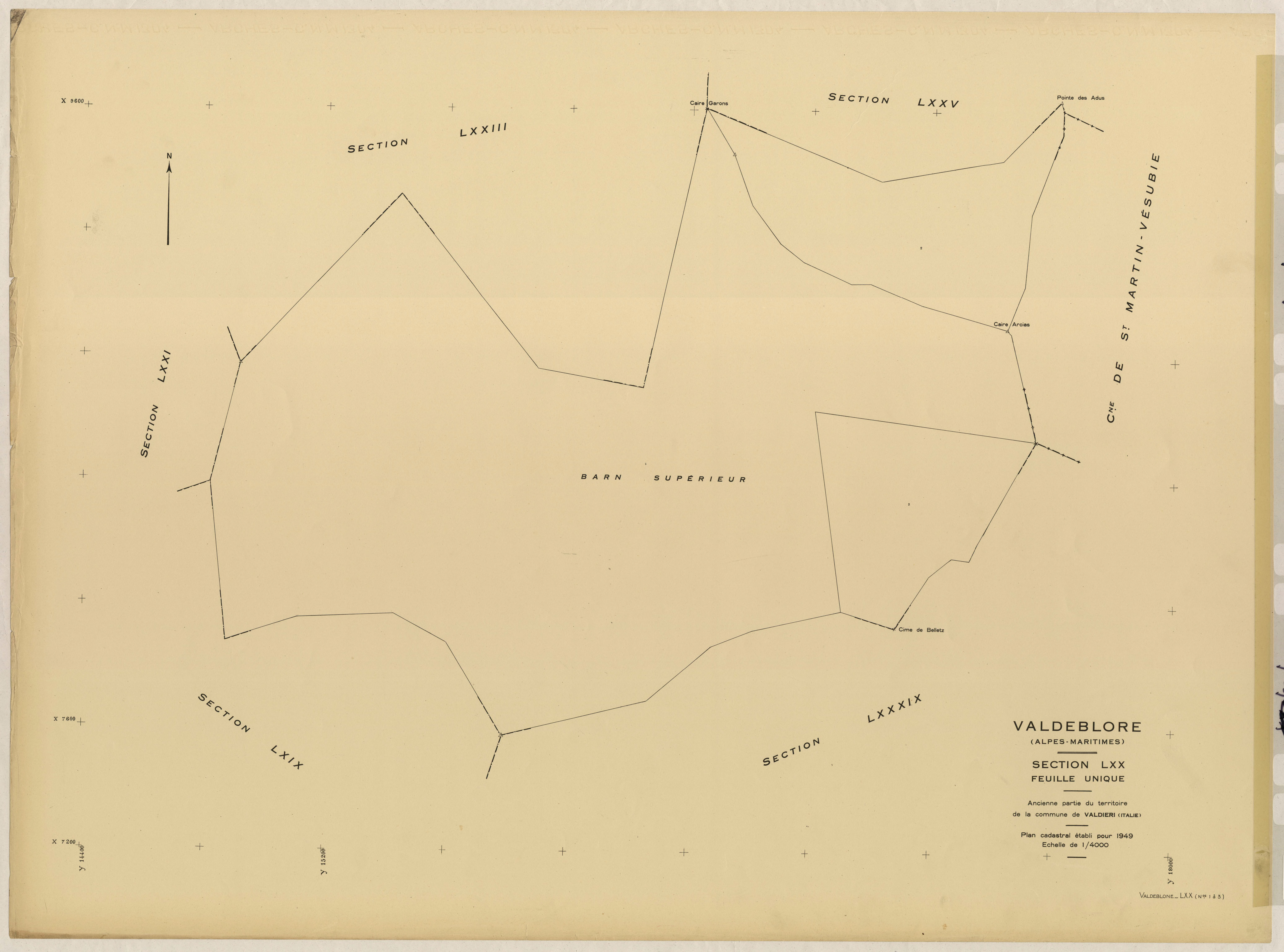 Plan de section, LXX