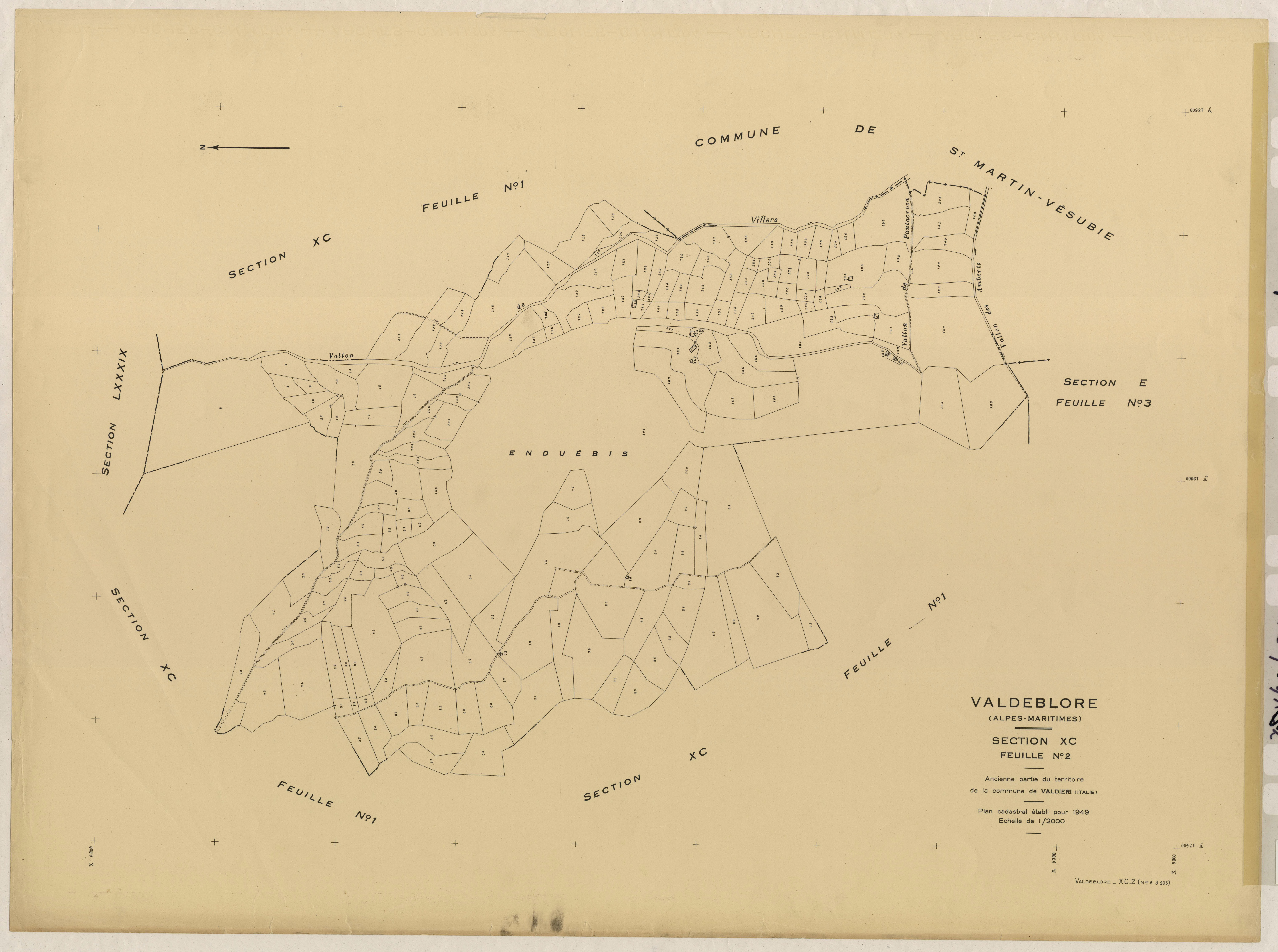 Plan de section, XC2
